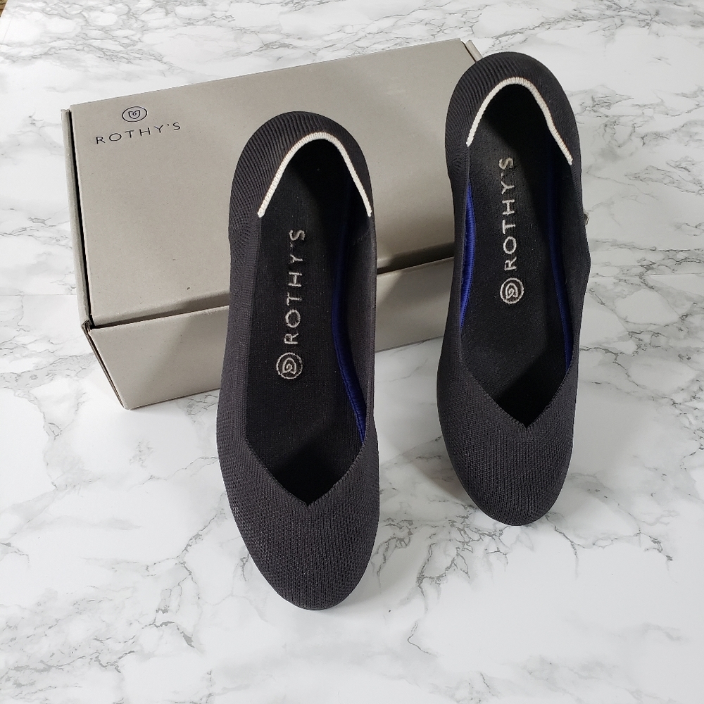 COPY - Rothy's Solid Black The Flat Shoes